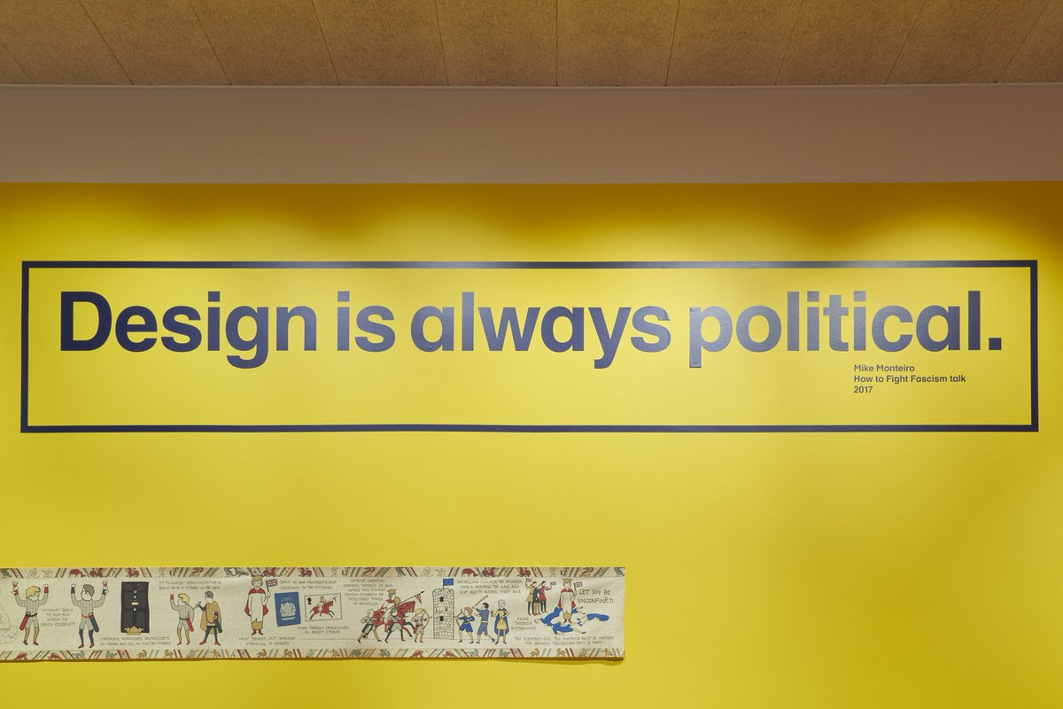 A graphic that says "Design is always political."